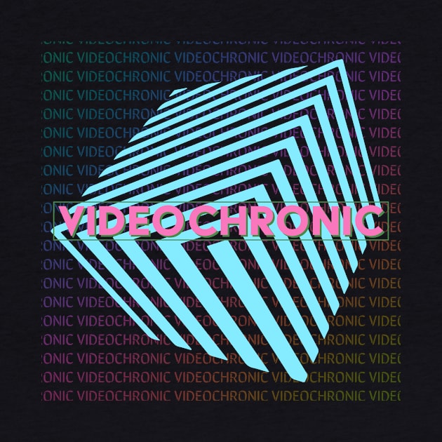 VIDEOCHRONIC Neon Retro Logo by Videodrew